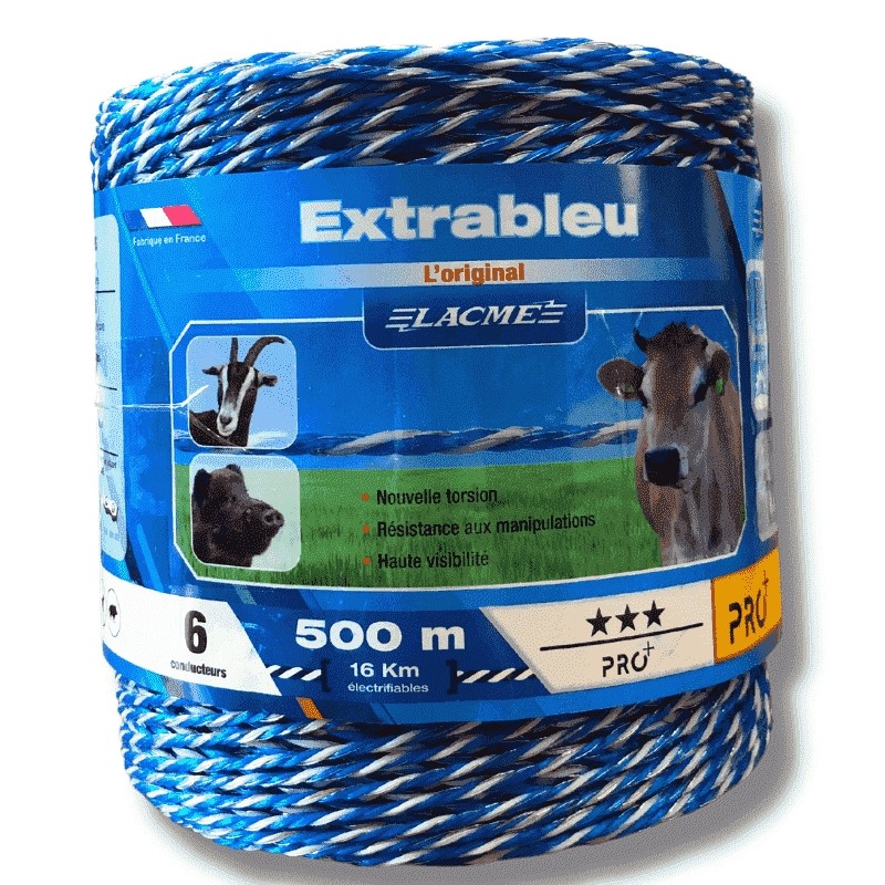 Extrableu cavetto per recinto elettrico 6 conduttori Lacme