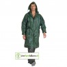 54 V Logica Cappotto impermeabile lungo caccia e pesca in nylon verde