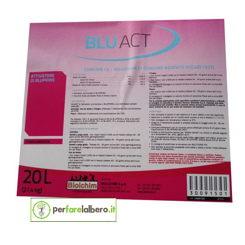 BLUACT Biolchim attivatore di BLUPRINS 20 L