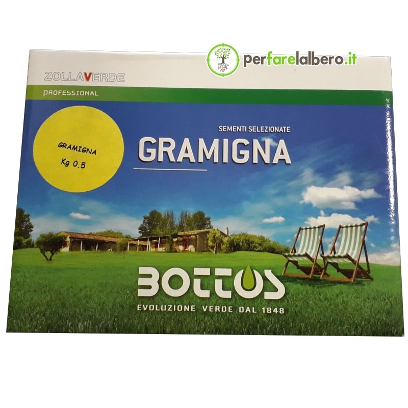 Bottos ZollaVerde Sementi prato Gramigna Cynodon Dactylon 500 g