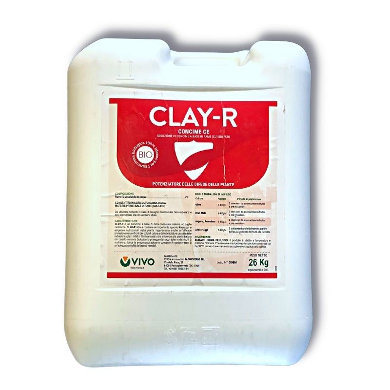 Caolino liquido Clay-R con Rame e argille caoliniche 26 kg