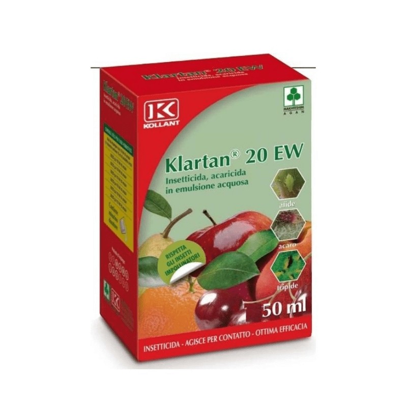 KLARTAN 20 EW Insetticida piretroide parassiti drupacee Tau-Fluvalinate 10 ml