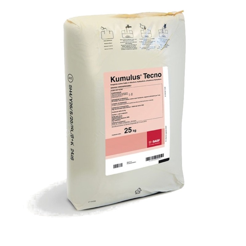 Kumulus Tecno Basf Fungicida Antioidico Zolfo micronizzato 25 kg