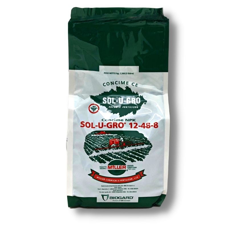 Miller Nutrileaf Sol-U-Gro Concime NPK 12-48-8 2,26 kg