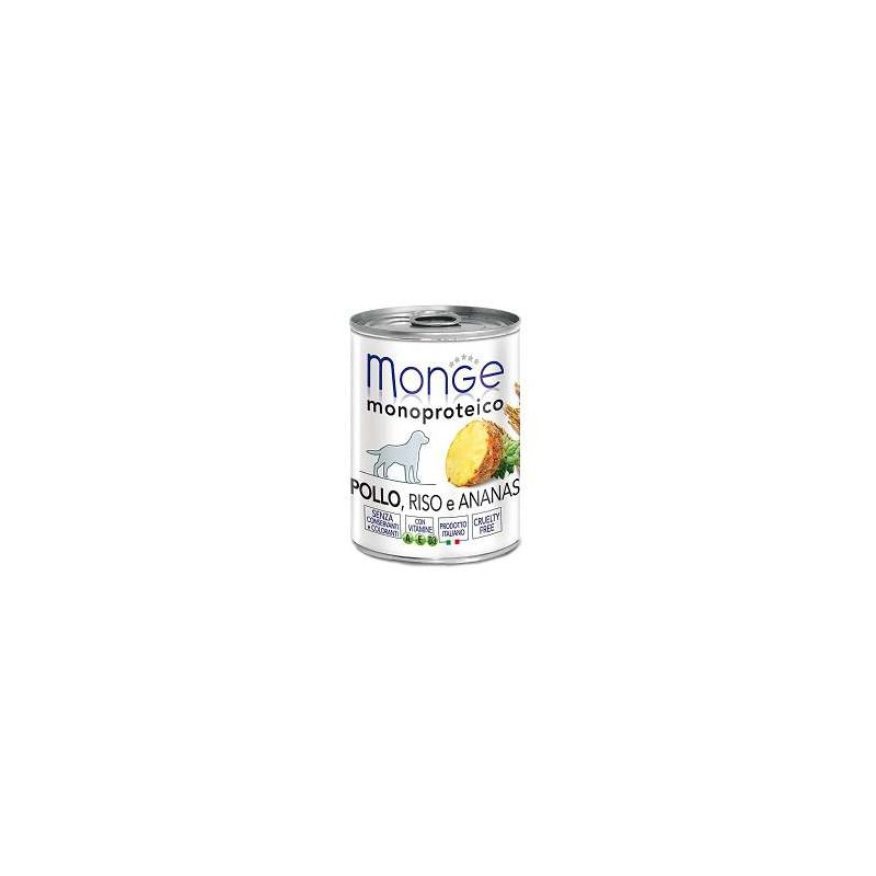 Monge pate monoproteico Pollo Riso  Ananas 400g