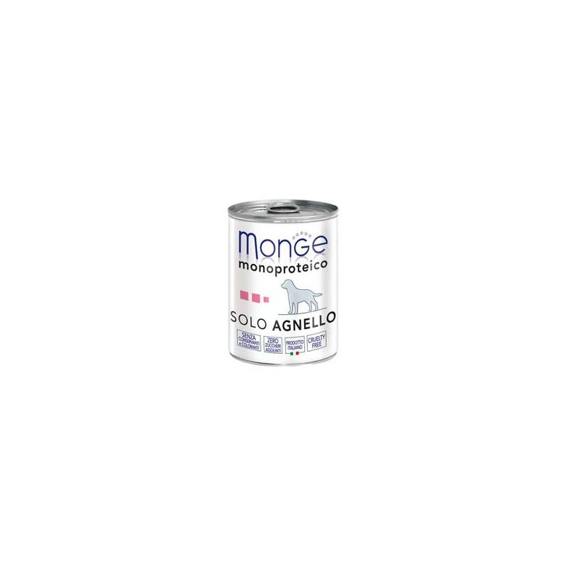 Monge pate monoproteico Solo Agnello 400g