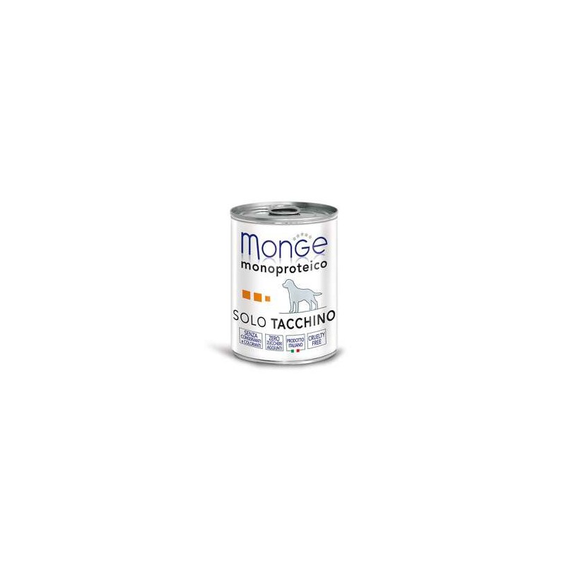 Monge pate monoproteico Solo Tacchino 400g