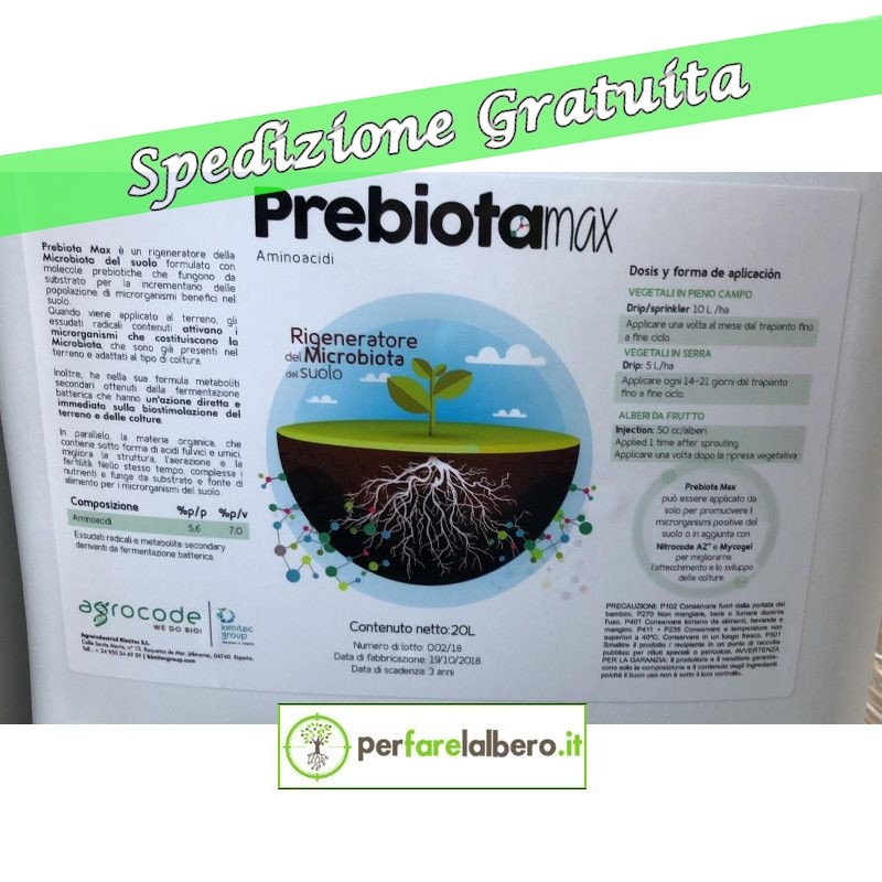 Prebiota Max Kimitec Aminoacidi rigeneratore del Microbiota del suolo 20 L