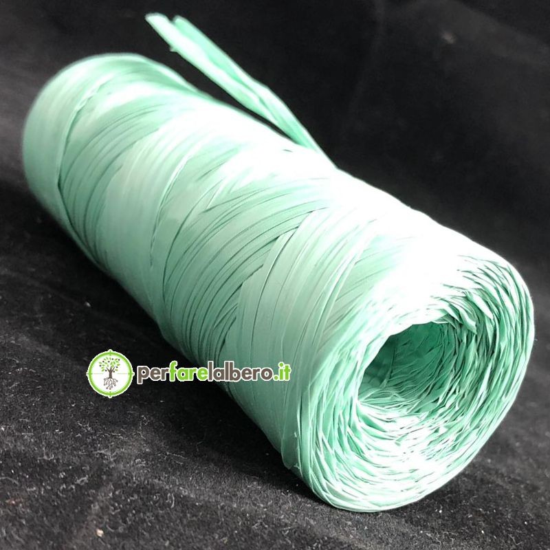 Rafia sintetica verde in coni 100 g