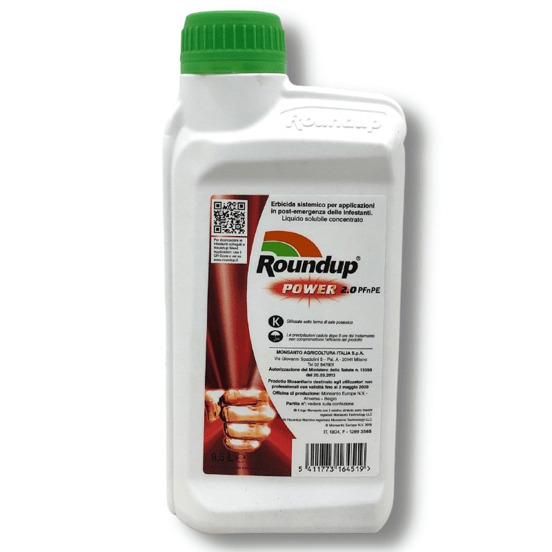 Roundup 360 Power 2.0 erbicida Glifosate acido puro 360 gr/lt 500 ml