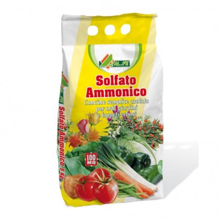 Solfato ammonico Concime azotato orto giardino tappeto erboso 5 kg