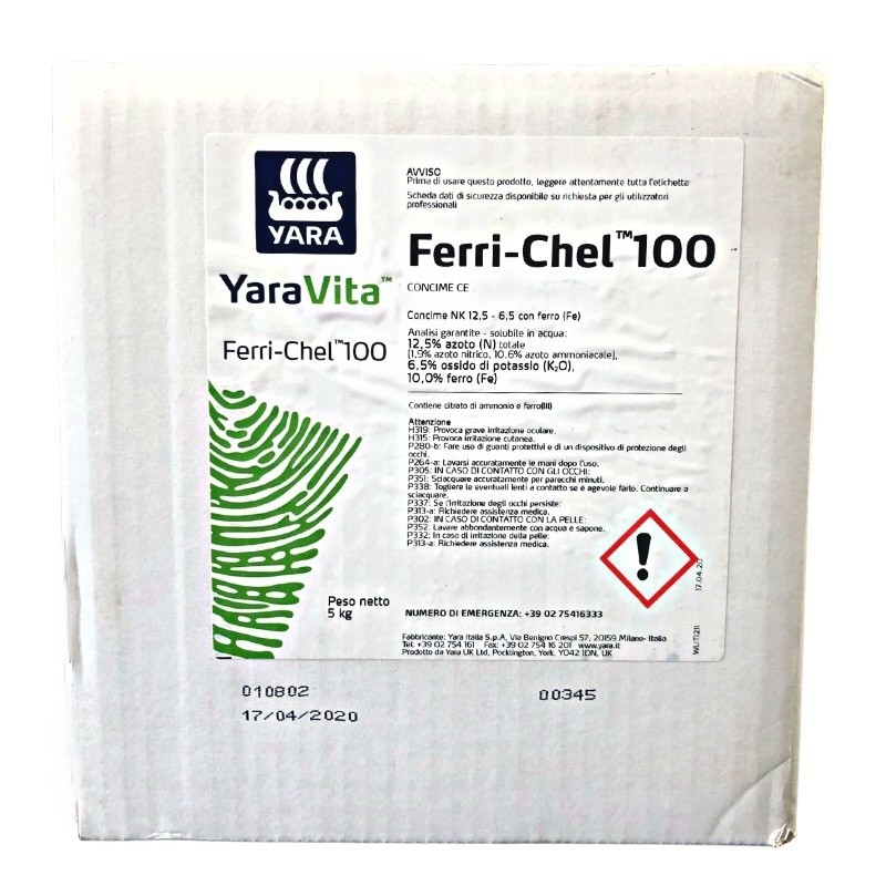 YaraVita FERRI-CHEL 100 Concime NK con ferro - 5 kg