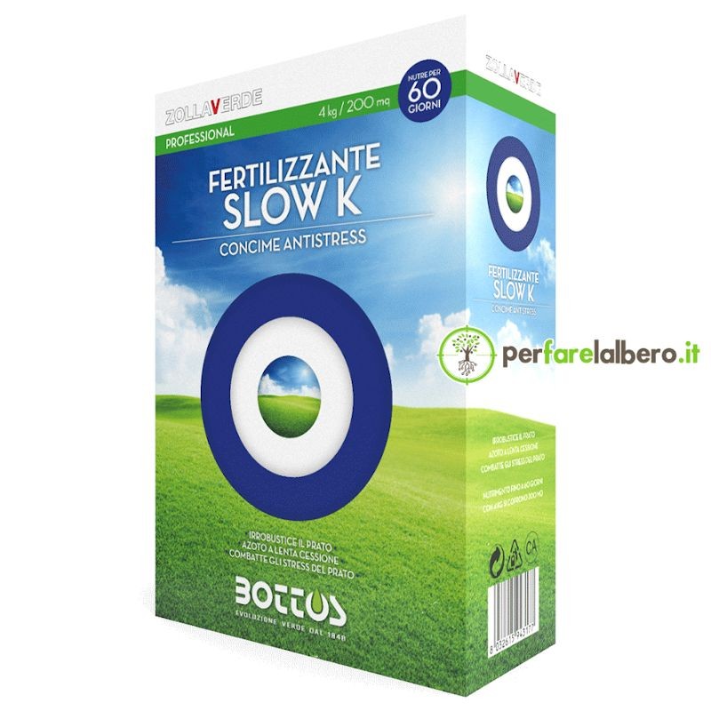 Zollaverde SLOW K Bottos Concime per prato NPK 13-5-20 + 2 MgO