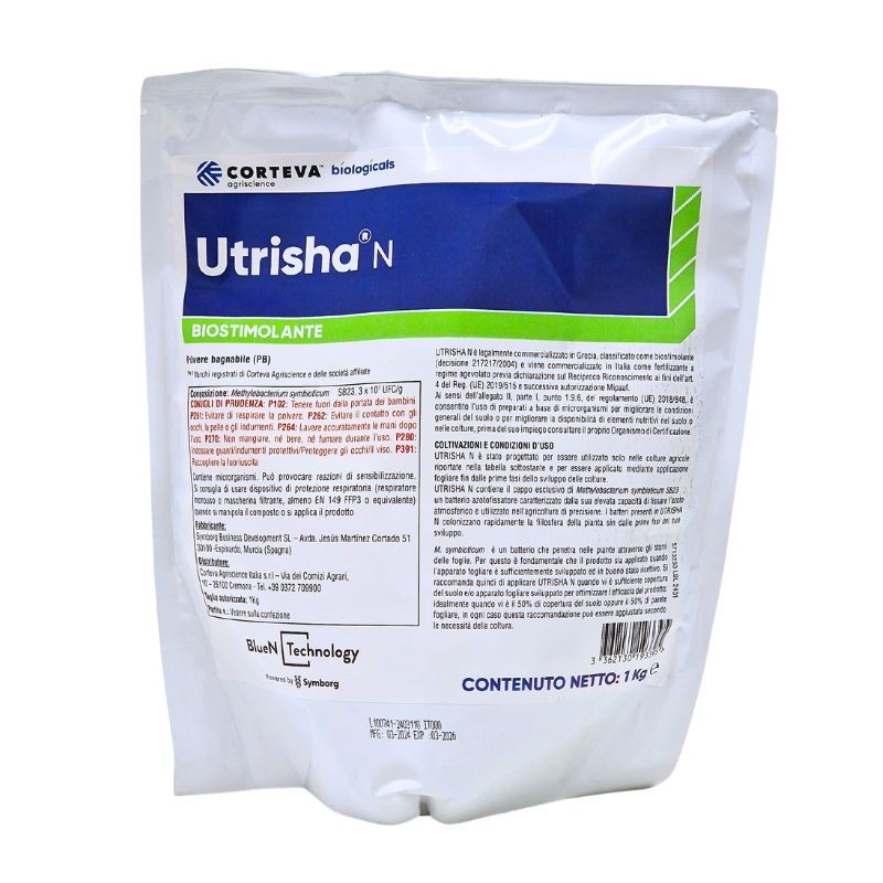 Utrisha N (BlueN) Corteva Biostimolante Methylobacterium symbioticum SB23 1 kg