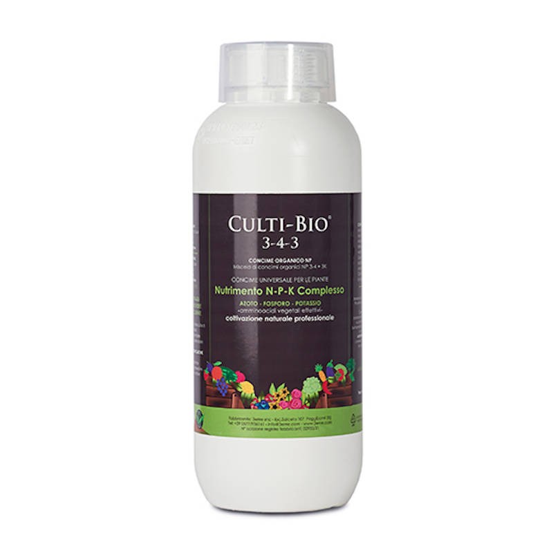 CULTI-BIO 3Errre NPK 3-4-3 Concime liquido vegetale