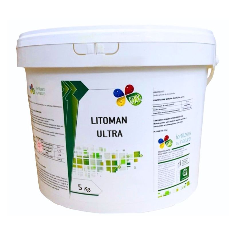 Litoman Ultra Zeolite Clinoptilolite micronizzata farina di roccia 5 kg