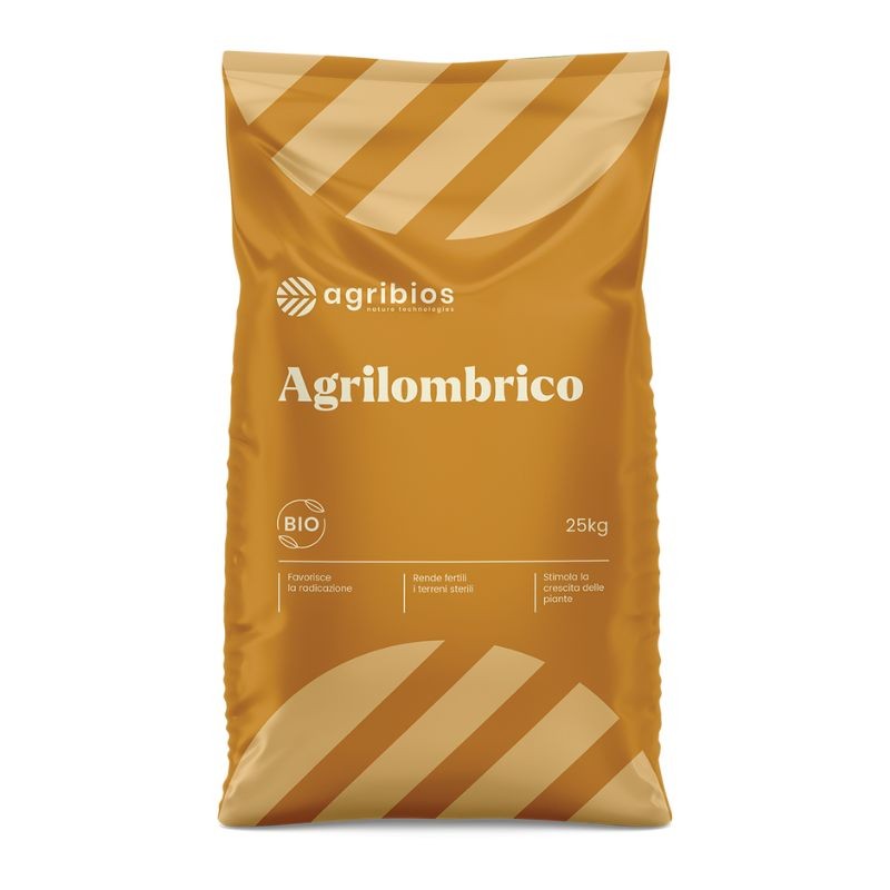 Agrilombrico ammendante organico naturale vermicompost da letame 25 kg