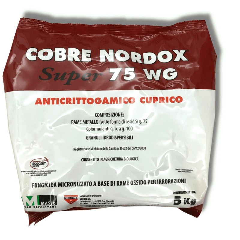 Cobre Nordox super 75 WG Fungicida Rameico Bio