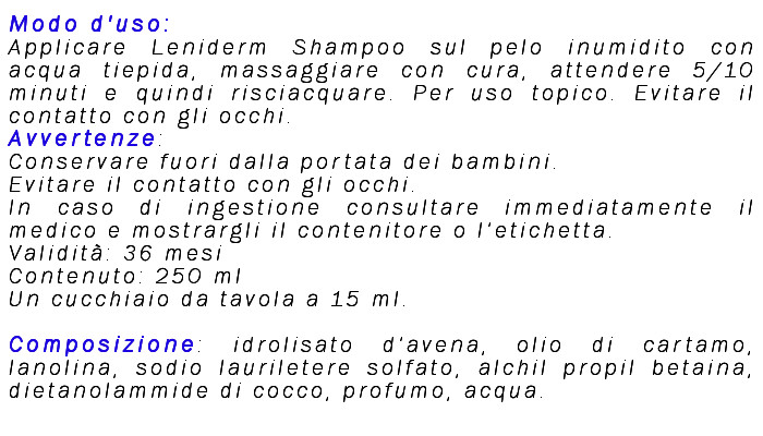 ingredienti-leniderm-shampoo-per-cani